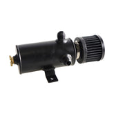 750ml Aluminum Baffled Oil Catch Can Brushed Reservoir Tank with Breather Filter